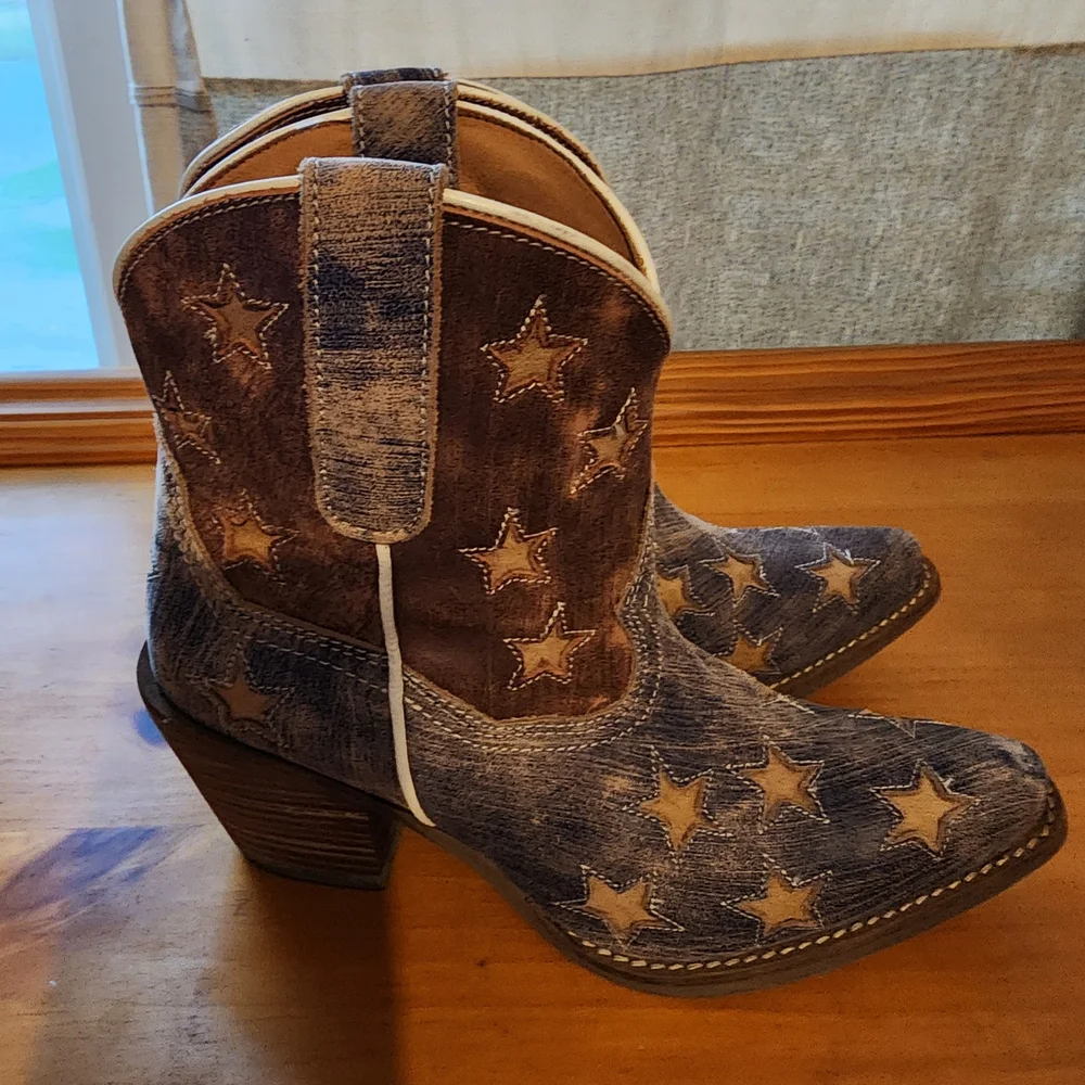 Dingo Leather Cowboy Boots - Picture 5 of 8